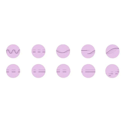 Pattern options for Vibrating Egg Ocean Storm + Control LRS, featuring various wave and pulse designs.