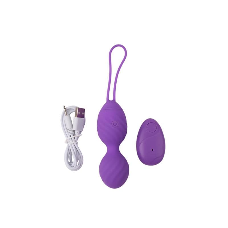 Vibrating Egg Remote Control Ridged USB Silicone 7.4 - secretsextoys.store