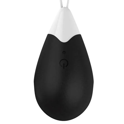 Vibrating Egg Remote Control USB Silicone Black with ergonomic design for comfort and pleasure