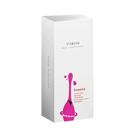 Packaging of Vibrating Egg Sweetie Fuchsia, a smart compact massager with wireless remote and audio function for personalized pleasure.