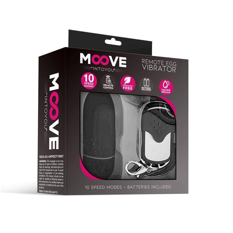 Vibrating Egg with Remote Control Black - secretsextoys.store