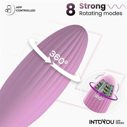 Vibrating Egg with Rotating Beads and APP USB featuring 8 strong rotating modes and app control, sleek design for enhanced pleasure.