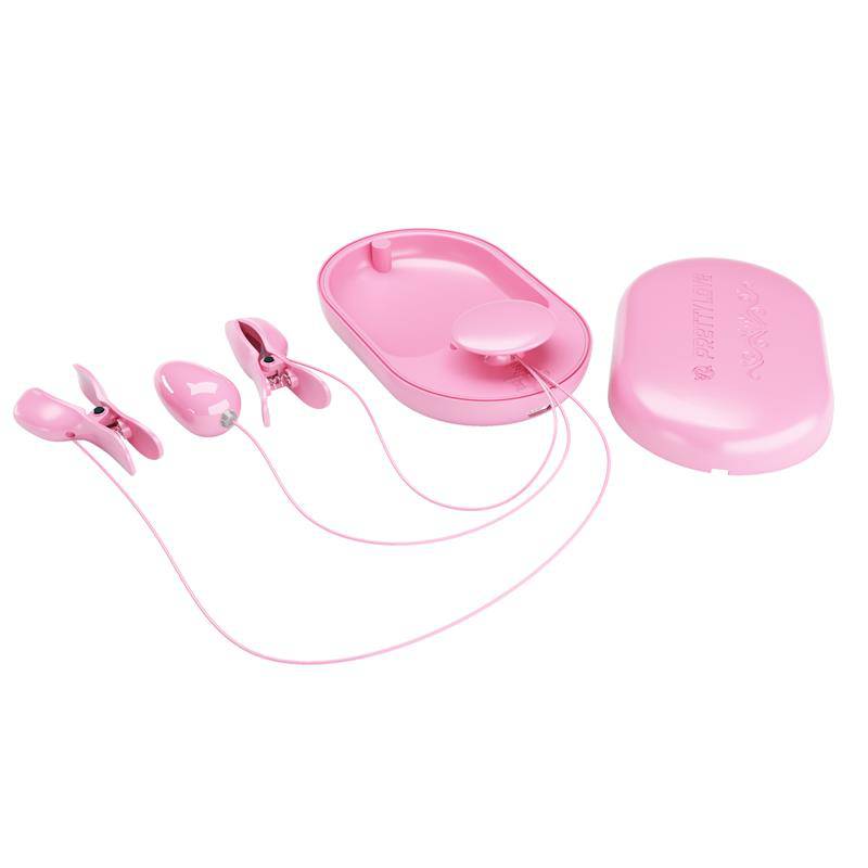 Vibrating Egg with Shock Nipple Clamps Kit - secretsextoys.store