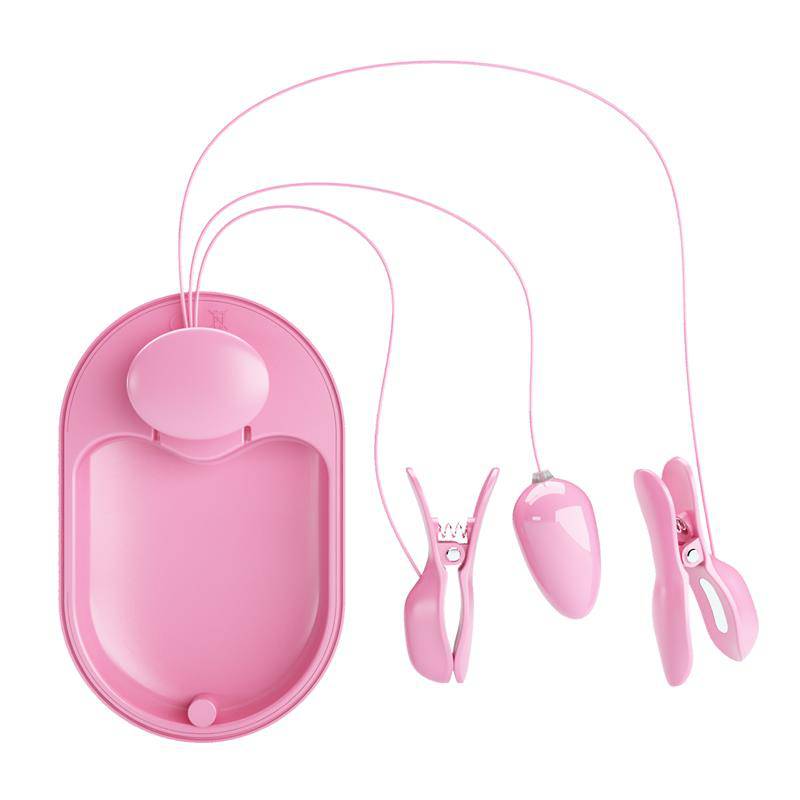 Vibrating Egg with Shock Nipple Clamps Kit - secretsextoys.store