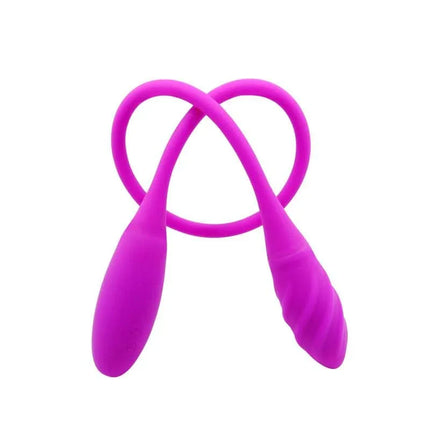 Vibrating Eggs Snaky Purple - rechargeable vibrating eggs with bendable design and 7 modes for versatile pleasure.