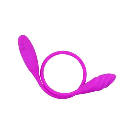 Vibrating Eggs Snaky Purple in a flexible design, rechargeable and versatile for solo or partner use with seven vibration modes.