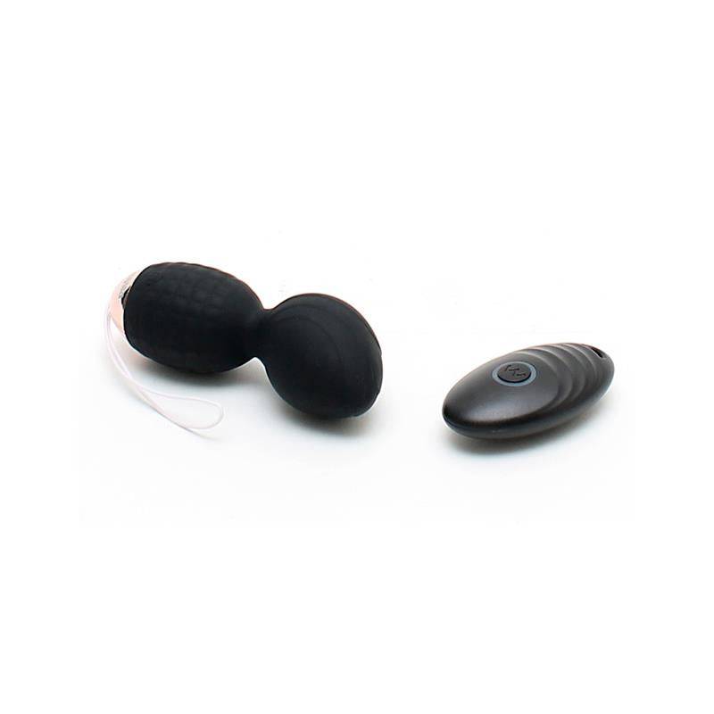Vibrating Kegel Balls with Remote Control Athens Black - secretsextoys.store