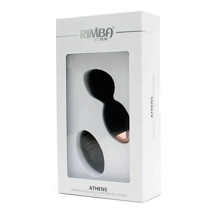 Vibrating Kegel Balls with Remote Control Athens Black in packaging, discreet pelvic floor trainer for intimate health and confidence.