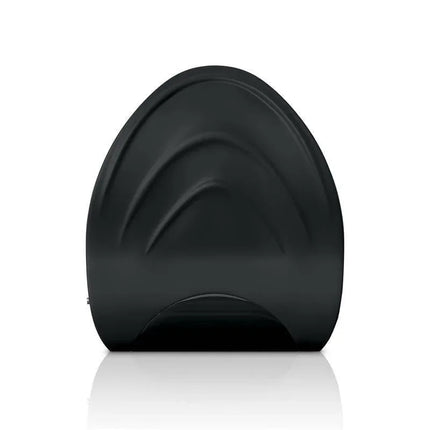 Vibrating Masturbator Edger in black, featuring a compact design with 8 customizable vibration modes for immersive pleasure.