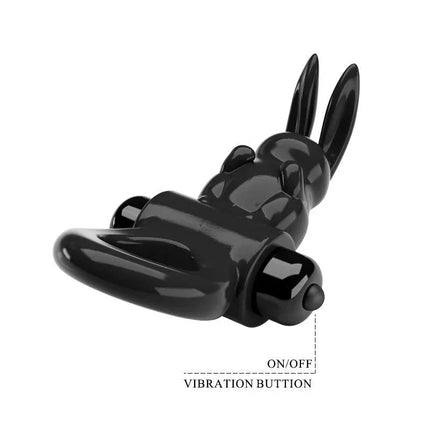 Bunny-shaped Vibrating Penis Ring Exciting Ring with 10 vibration levels and adjustable settings for couples' pleasure.