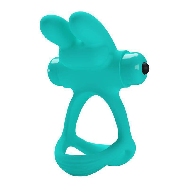 Vibrating Penis Ring Passionate Dante Green, dual-ring design for comfort and enhanced pleasure