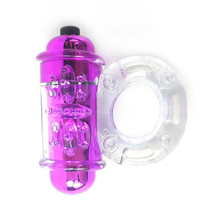 Vibrating Penis Ring Pink by A-GUSTO for stronger erections and focused stimulation, featuring a single-speed vibration and battery operation.