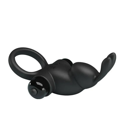 Vibrating Penis Ring Vibrant Penis Ring I in black silicone with dual stimulation design