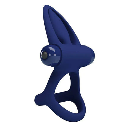 Blue Vibrating Penis Ring with multiple vibration modes for enhanced pleasure and comfort.