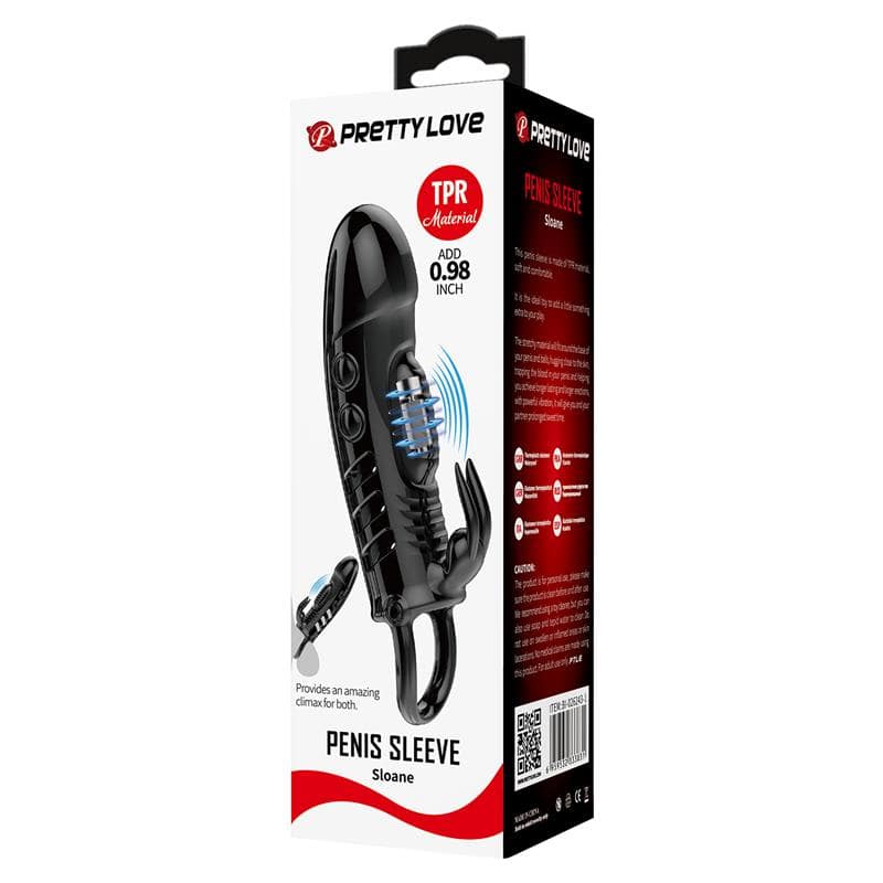 Vibrating Penis Sleeve Black - secretsextoys.store