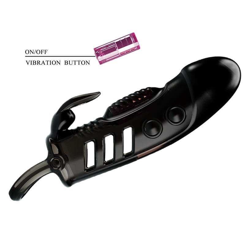 Vibrating Penis Sleeve Black - secretsextoys.store