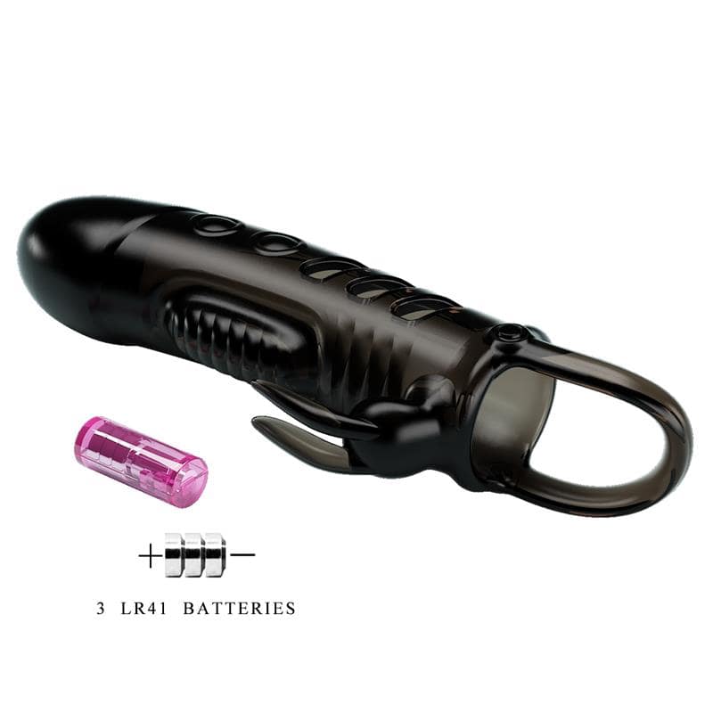 Vibrating Penis Sleeve Black - secretsextoys.store