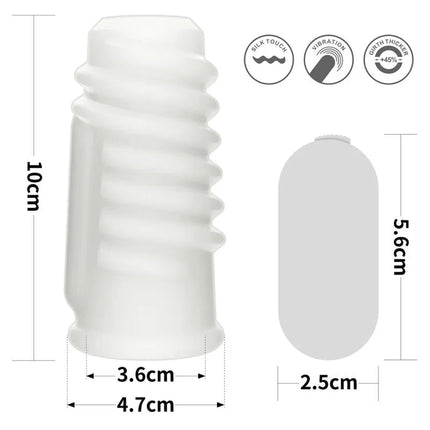 Vibrating Penis Sleeve Spiral Knights dimensions and features illustration