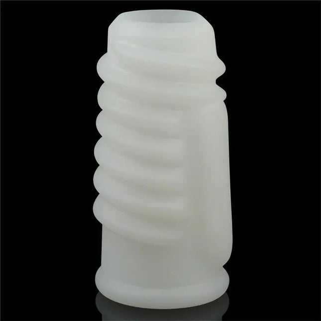 Vibrating Penis Sleeve Spiral Knights with soft TPE material for enhanced sensation and longer erection experience