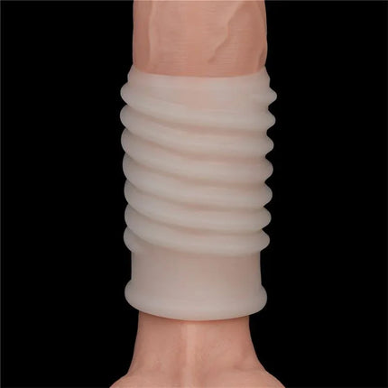 Vibrating Penis Sleeve Spiral Knights enhancing experience, soft body-safe TPE, designed for shared pleasure