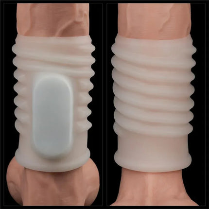 Vibrating Penis Sleeve Spiral Knights - soft, body-safe sleeve with integrated vibration for enhanced sensation and shared pleasure.