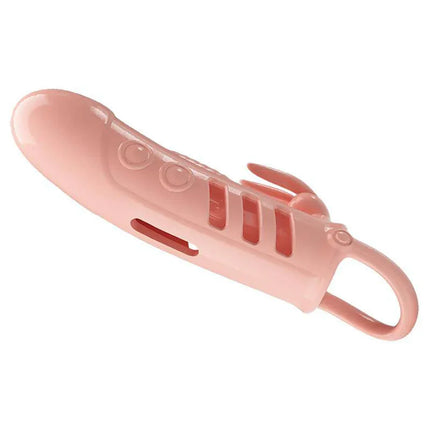 Vibrating Penis Sleeve with built-in vibration and elastic design for enhanced stimulation and added length.