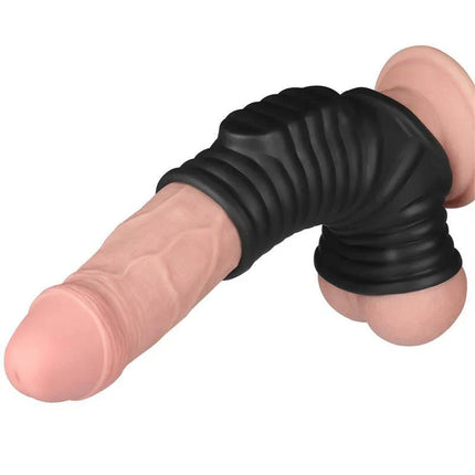 Vibrating Ring for Penis and Scrotum Wave Knights, designed for shared pleasure and enhanced intimacy with subtle vibrations.