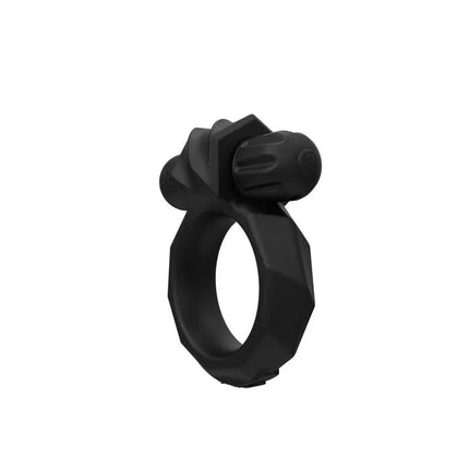 Vibrating Ring Maximus Vibe 45 in black silicone, designed for comfort and sensation, enhancing stamina and shared intimate moments.