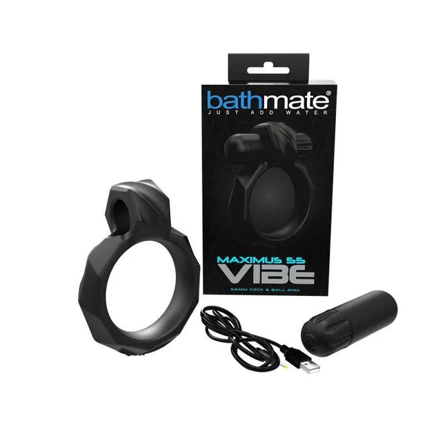 Vibrating Ring Maximus Vibe 55 with packaging and accessories