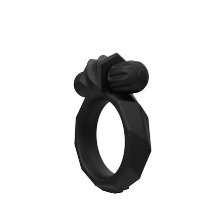 Black Vibrating Ring Maximus Vibe 55 with silicone and bullet design for customizable stimulation