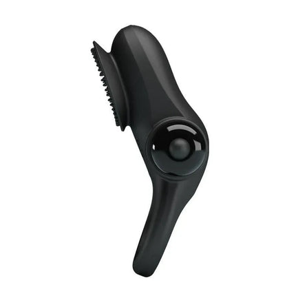 Vibrating Ring Vibrating Penis Ring II in black color for enhanced pleasure and multi-point stimulation, featuring 10 vibration functions.