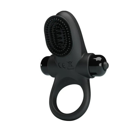 Vibrating Ring Vibrating Penis Ring II with clitoral stimulator and 10 vibration functions for enhanced shared pleasure