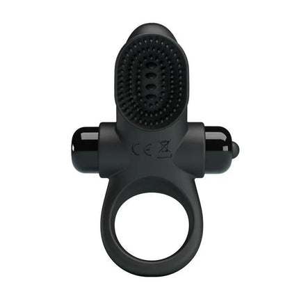 Vibrating Ring Vibrating Penis Ring II for enhanced shared pleasure with clitoral stimulator and 10 vibration functions