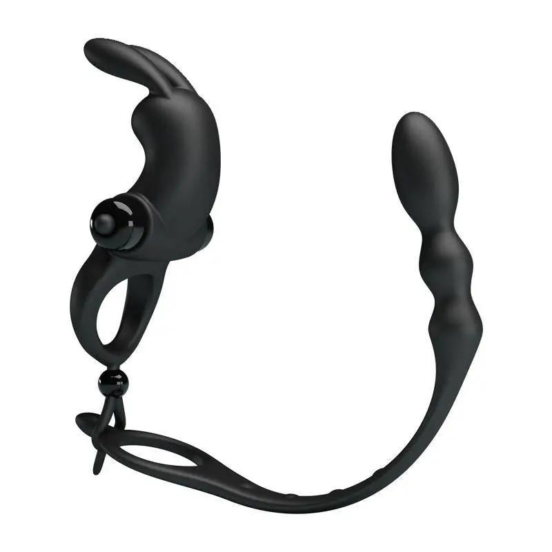 Vibrating Ring with Desmontable Anal Chain - secretsextoys.store