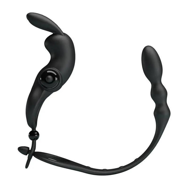 Vibrating Ring with Desmontable Anal Chain - secretsextoys.store