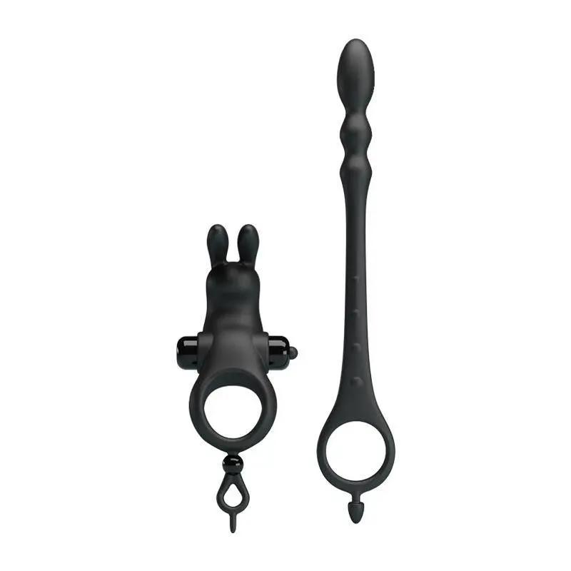 Vibrating Ring with Desmontable Anal Chain - secretsextoys.store