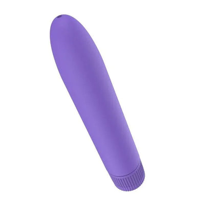 Purple Vibrating Stimulator by A-GUSTO with multi-frequency vibrations and rotating wheel control. Compact and durable for convenient use.