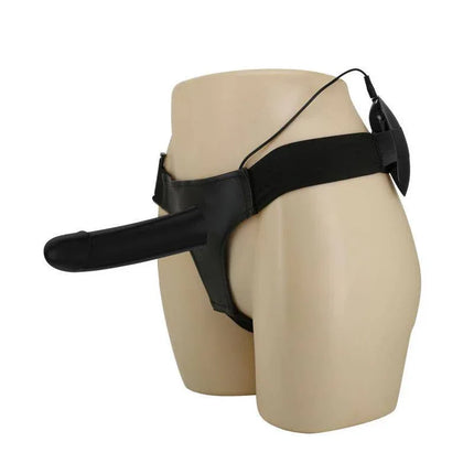 Vibrating Strap On with Hollow Dildo Vito - versatile harness vibrator with adjustable straps for custom fit and strong vibrations.
