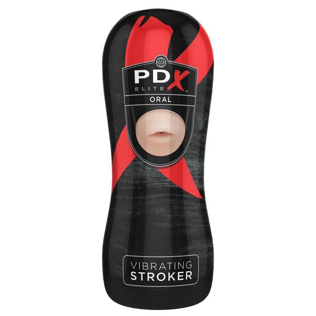 Product image of Vibrating Stroker - Mouth by PDX featuring realistic FantaFlesh material and discreet design.