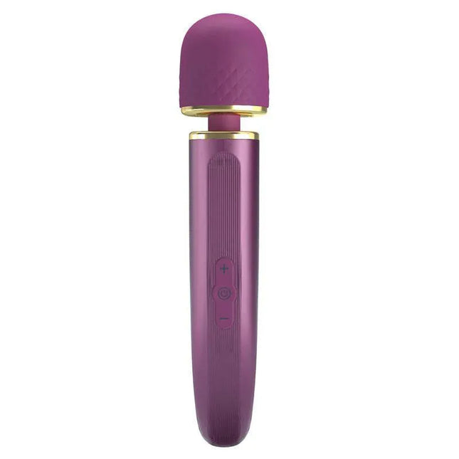 Vibrating Wand Silicona Purple silicone massager with powerful motor and stylish design for personal relaxation.