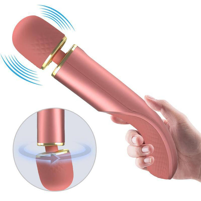 Vibrating Wand USB Silicone Pink with powerful motor and ergonomic design for full-body wellness and relaxation.