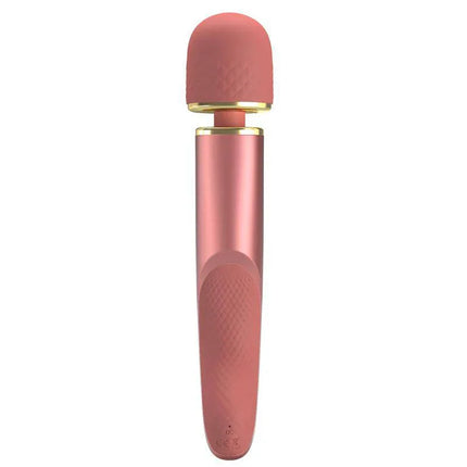 Vibrating Wand USB Silicone Pink massager with ergonomic design for deep, customizable vibrations and powerful motor for relief.