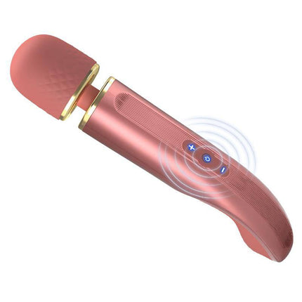 Vibrating Wand USB Silicone Pink with ergonomic design for deep relaxation and customizable 5-speed vibrations.