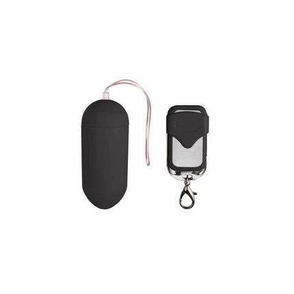 Vibration Egg Remote Control 10 Functions Black with wireless remote for enhanced intimate experiences.
