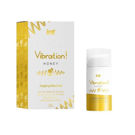 Vibration Honey Liquid Vibrator packaging and bottle with honey flavor