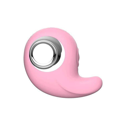 Vibration Tapping Stimulator | Comma Stimulator Device, pink compact design with 10 modes, enhancing personal sensations.
