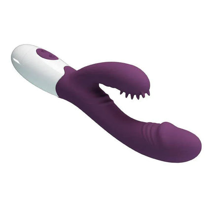 Purple satin-smooth Vibrator Andre 30 functions for internal and external stimulation