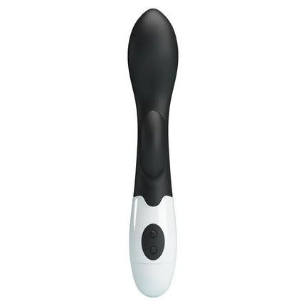 Vibrator Brighty 30 functions Black with dual-action design for G-spot and clitoral stimulation.