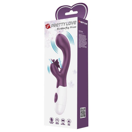 Vibrator Butterfly Kiss 30 functions Purple packaging front view