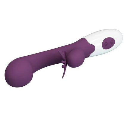 Vibrator Butterfly Kiss 30 functions Purple with dual motors for powerful stimulation